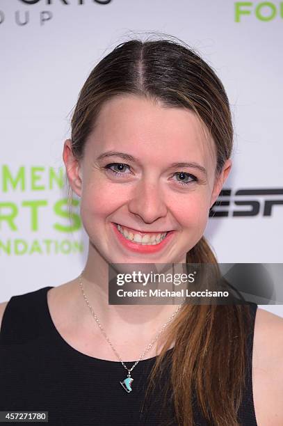 Figure Skater Emily Hughes attends the Womens Sports Foundations 35th Annual Salute to Women In Sports awards, a celebration and a fundraiser to...