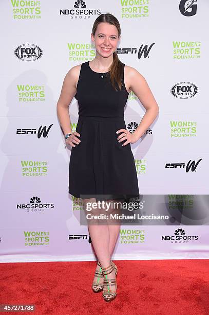 Figure Skater Emily Hughes attends the Womens Sports Foundations 35th Annual Salute to Women In Sports awards, a celebration and a fundraiser to...