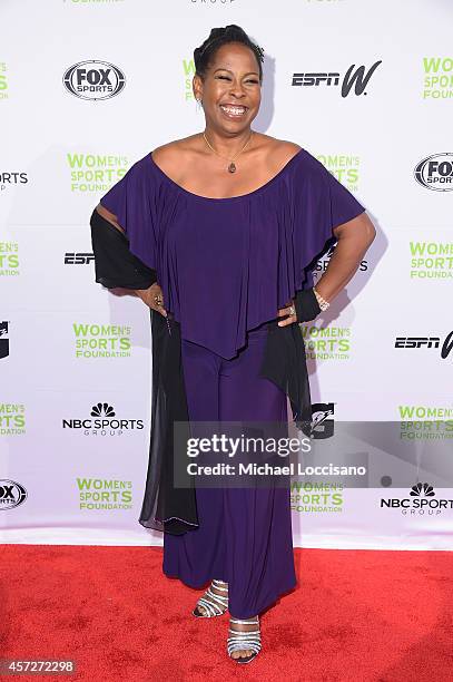 Gymnast Wendy Hilliard attends the Womens Sports Foundations 35th Annual Salute to Women In Sports awards, a celebration and a fundraiser to ensure...