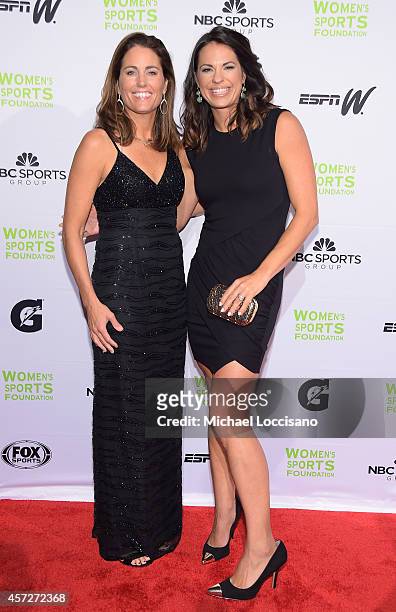 Soccer player Julie Foudy and softbal player Jessica Mendoza attend the Womens Sports Foundations 35th Annual Salute to Women In Sports awards, a...