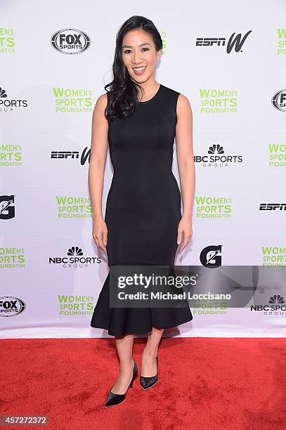 Figure Skater Michelle Kwan attends the Womens Sports Foundations 35th Annual Salute to Women In Sports awards, a celebration and a fundraiser to...