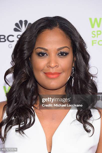 Boxer Laila Ali attends the Womens Sports Foundations 35th Annual Salute to Women In Sports awards, a celebration and a fundraiser to ensure more...