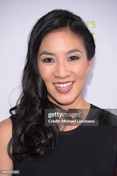 Figure Skater Michelle Kwan attends the Womens Sports Foundations 35th Annual Salute to Women In Sports awards, a celebration and a fundraiser to...