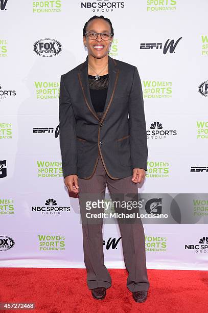 Basketball player Teresa Weatherspoon attends the Womens Sports Foundations 35th Annual Salute to Women In Sports awards, a celebration and a...