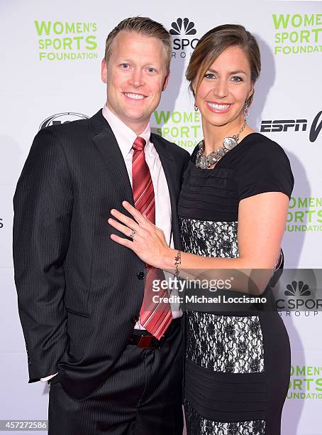 Janson Pace and Skeleton athlete Noelle Pikus-Pace attend the Womens Sports Foundations 35th Annual Salute to Women In Sports awards, a celebration...