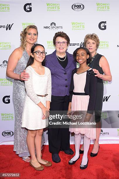 Ice Hockey player Angela Ruggiero, Gabriella Valencia, Billie Jean King, Tennis player, Founder and Honorary Chair, 2009 Recipient of the...