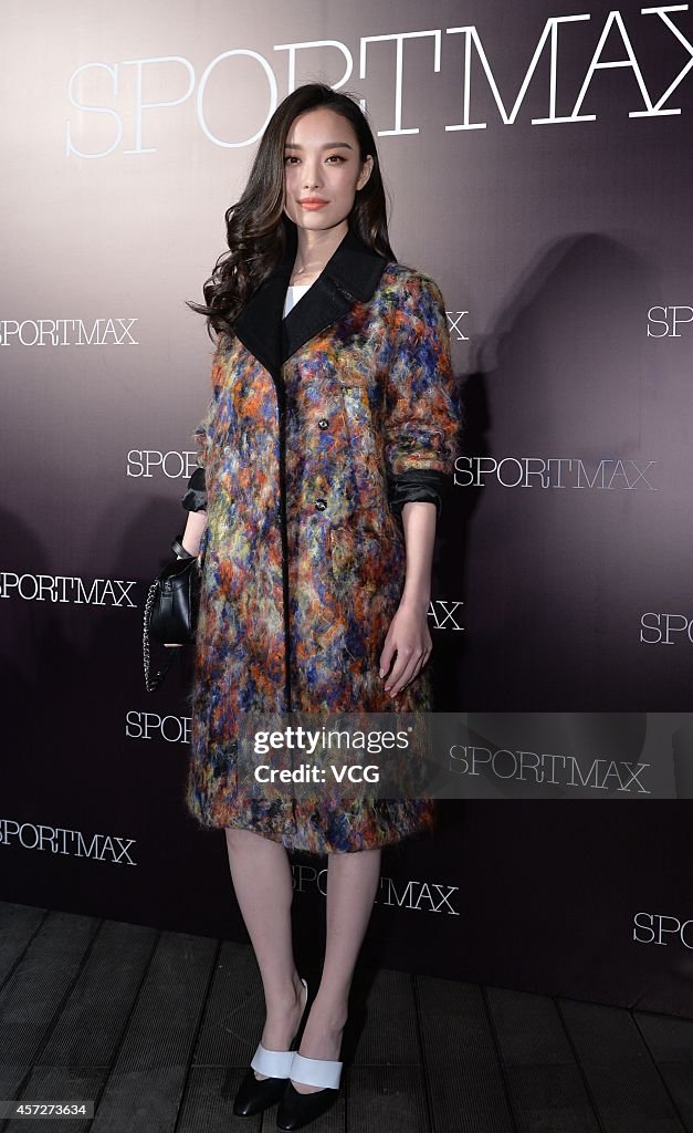 Ni Ni Attends Commercial Activity Of Sportmax In Shanghai