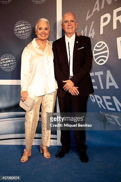 Rosa Oriol and Salvador Tous attend the '63th Premio Planeta' Literature Awards at the Palau de Congressos de Catalunya on October 15, 2014 in...