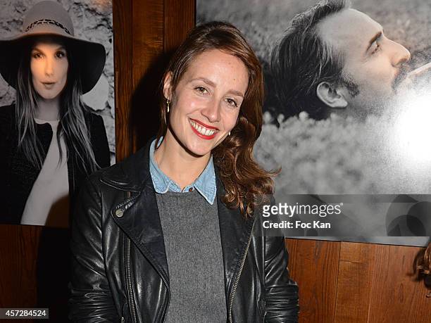 Comedian Gwendolyn Gourvenec attends the Christophe Brachet And Factory Graff Design Exhibition Preview At Le Buddha Bar on October 15, 2014 in...