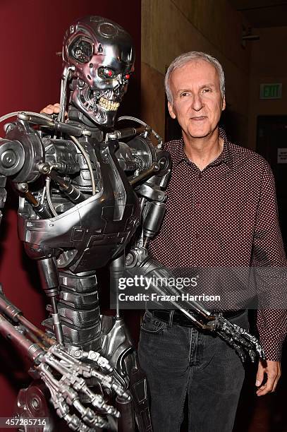 Director James Cameron attends the American Cinematheque 30th Anniversary Screening Of "The Terminator" at the Egyptian Theatre on October 15, 2014...