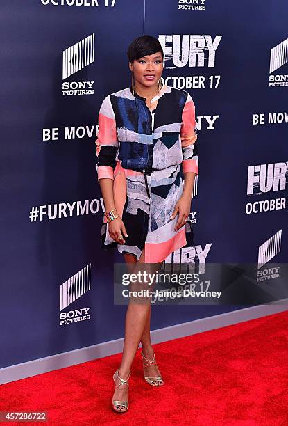 Alicia Quarles attends the "Fury" Washington DC Premiere at The Newseum on October 15, 2014 in Washington, DC.
