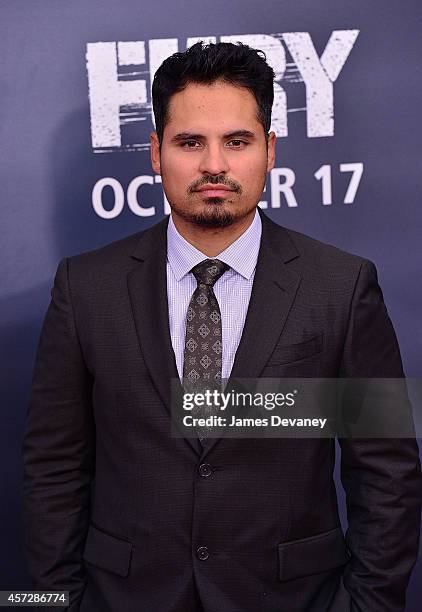 Michael Pena attends the "Fury" Washington DC Premiere at The Newseum on October 15, 2014 in Washington, DC.