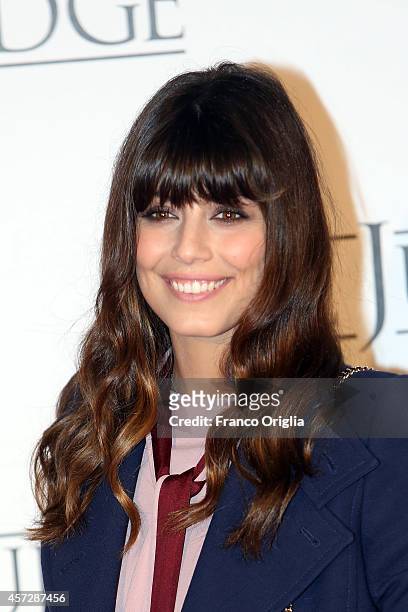 Alessandra Mastronardi attends 'The Judge' Rome Premiere at the Cinema Moderno on October 15, 2014 in Rome, Italy.