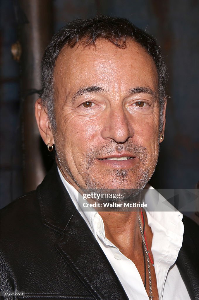 Bruce Springsteen Visits Backstage At 'The Last Ship'