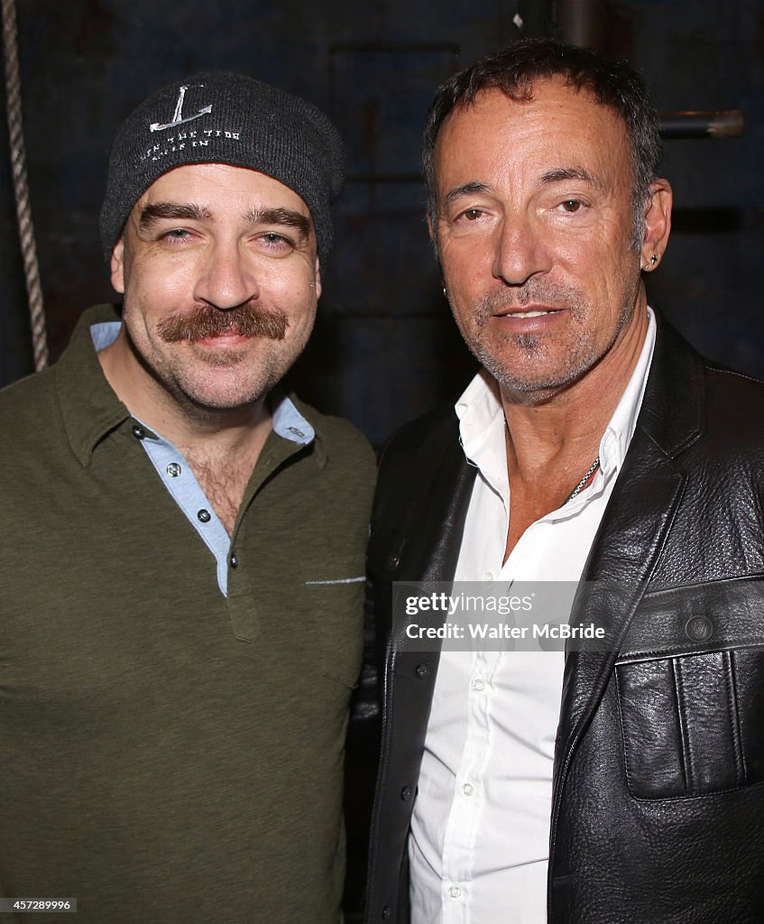 Bruce Springsteen Visits Backstage At 'The Last Ship'