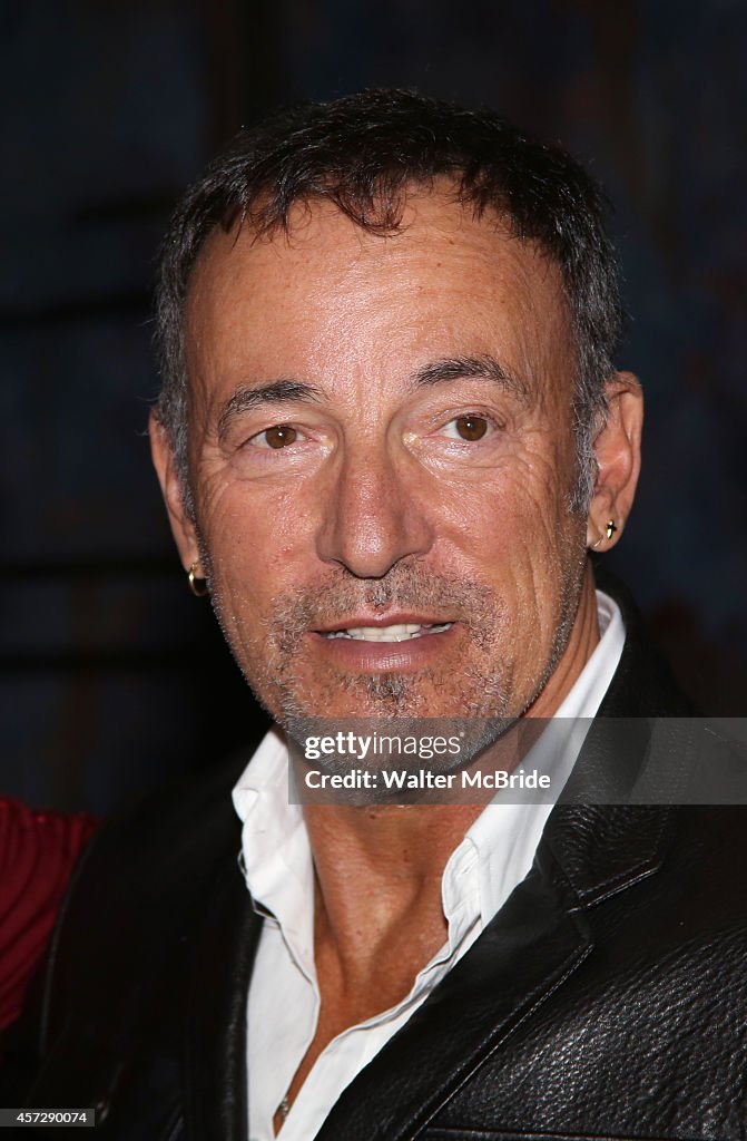 Bruce Springsteen Visits Backstage At 'The Last Ship'