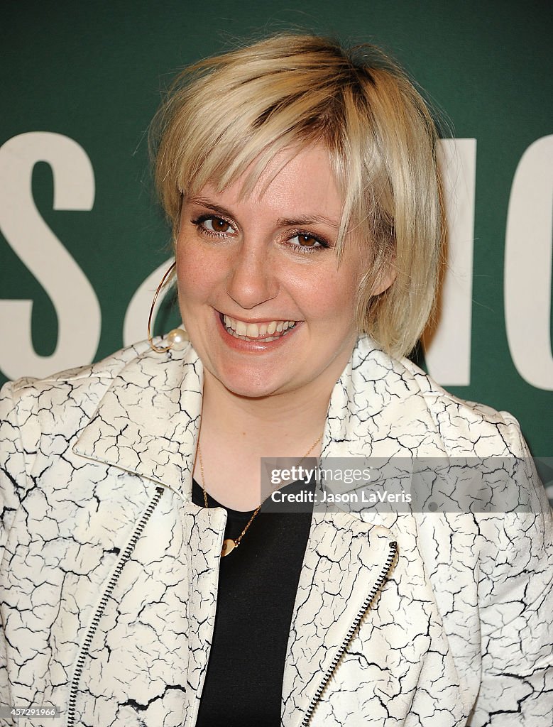 Lena Dunham Book Signing For "Not That Kind Of Girl: A Young Woman Tells You What She's "Learned."