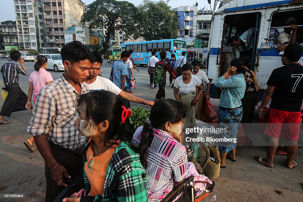 General Images of Yangon Economy As IMF Says Myanmar Economy to Grow More Than 8% Annually