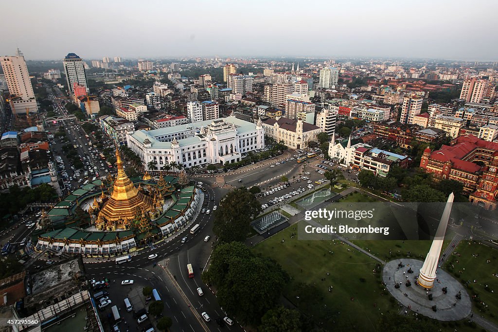 General Images of Yangon Economy As IMF Says Myanmar Economy to Grow More Than 8% Annually