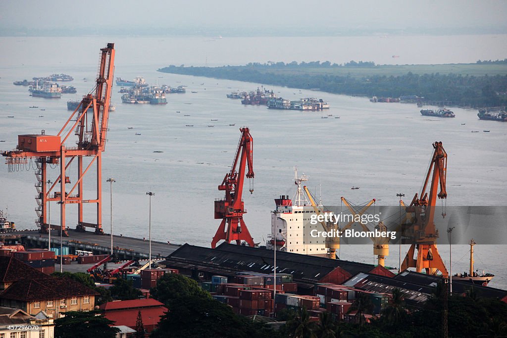 General Images of Yangon Economy As IMF Says Myanmar Economy to Grow More Than 8% Annually