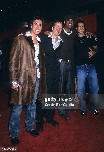 Pop group LMNT attends the "Bad Company" New York City Premiere on June 4, 2002 at the Loews Lincoln Square Theatre in New York City.