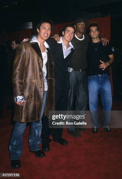 Pop group LMNT attends the "Bad Company" New York City Premiere on June 4, 2002 at the Loews Lincoln Square Theatre in New York City.