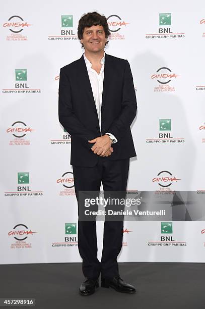Fabio De Luigi attends the 'Soap Opera' Photocall during The 9th Rome Film Festival at the Auditorium Parco Della Musica on October 16, 2014 in Rome,...
