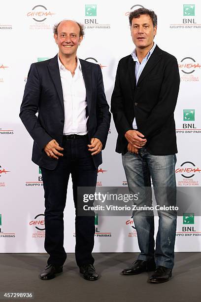 Ale & Franz attend the 'Soap Opera' Photocall during The 9th Rome Film Festival at the Auditorium Parco Della Musica on October 16, 2014 in Rome,...