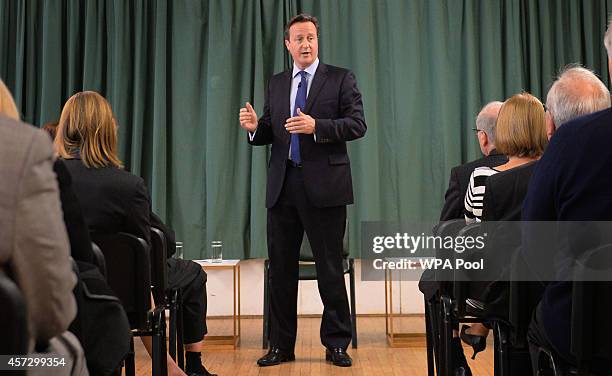 Prime Minister David Cameron introduces the Conservative Party's two applicants councillors Anna Firth and Kelly Tolhurst for their nomination in the...