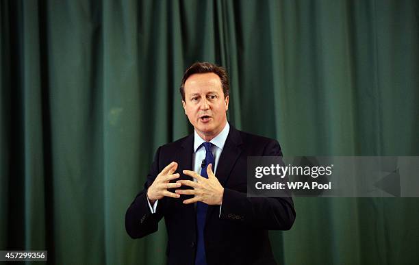 Prime Minister David Cameron introduces the Conservative Party's two applicants councillors Anna Firth and Kelly Tolhurst for their nomination in the...