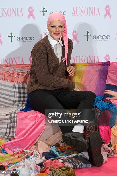 Spanish model Bimba Bose attends "Bandera de la Esperanza" new campaign against cancer presentation at the Petit Palace Savoy Hotel on October 16,...