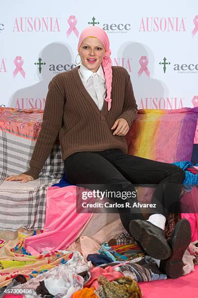 Spanish model Bimba Bose attends "Bandera de la Esperanza" new campaign against cancer presentation at the Petit Palace Savoy Hotel on October 16,...