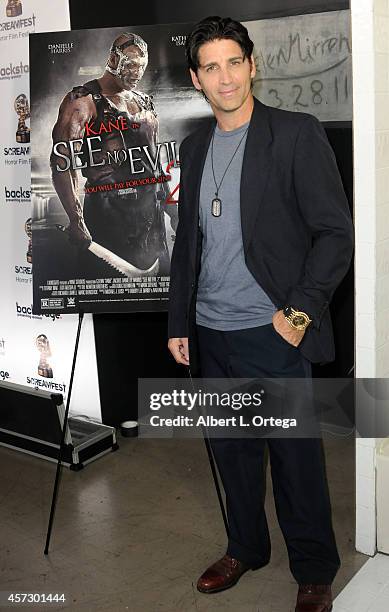 Actor Russ Russo arrives for ScreamFest 2014 "See No Evil 2" Screening held at TCL Chinese 6 Theatres on October 15, 2014 in Hollywood, California.