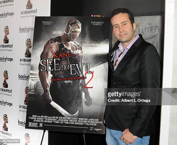 Actor Paul Tirado arrives for ScreamFest 2014 "See No Evil 2" Screening held at TCL Chinese 6 Theatres on October 15, 2014 in Hollywood, California.
