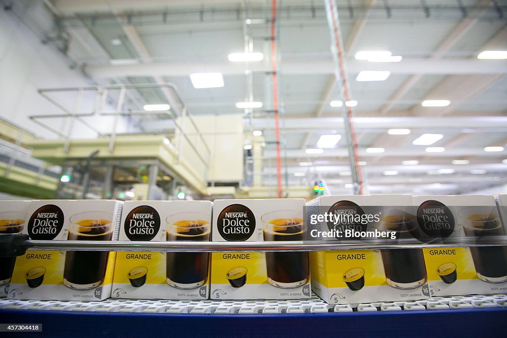 Coffee Capsule Manufacturing At A Nestle SA Factory As Sales Miss Estimates