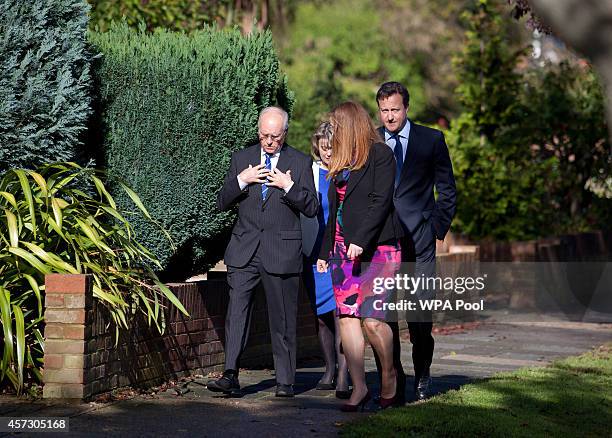 Prime Minister David Cameron arrives to introduce the Conservative Party's two applicants councillors Anna Firth and Kelly Tolhurst for their...