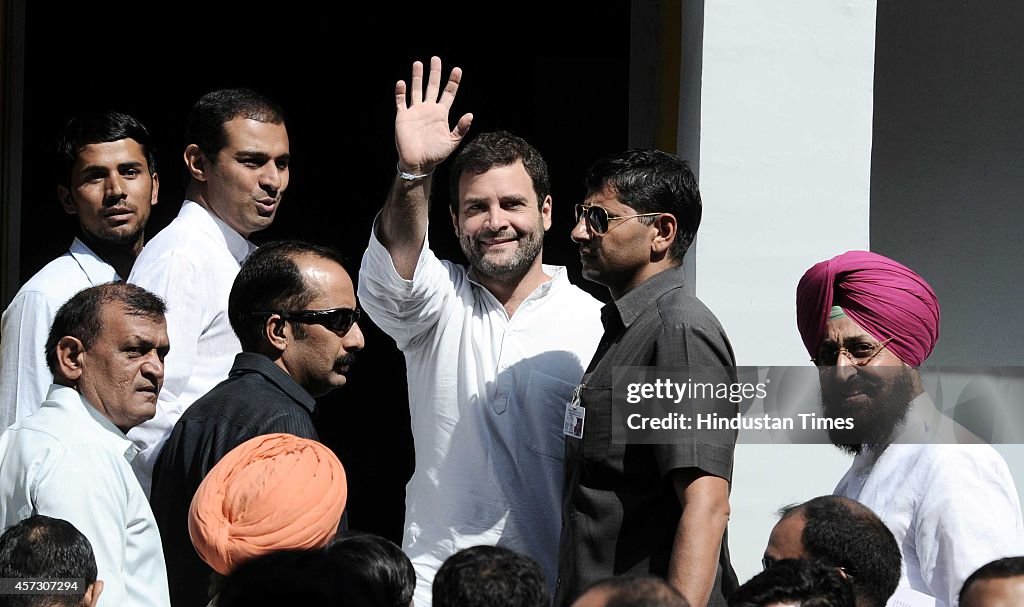 Congress Vice-President Rahul Gandhi Visits Punjab University Campus