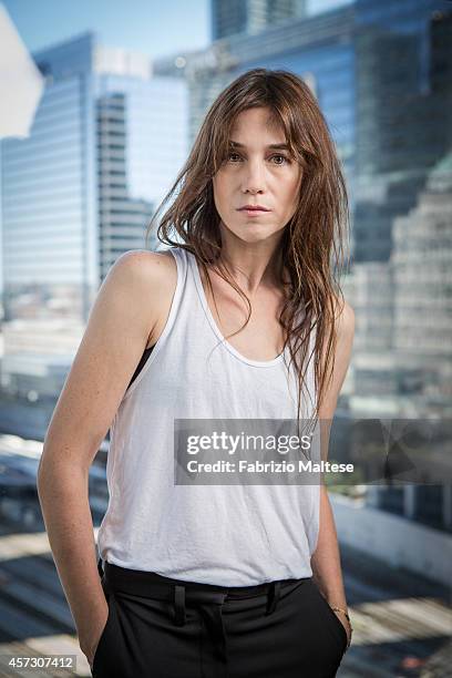 Actress Charlotte Gainsbourg is photographed for Studio Cine Live on September 7, 2014 in Toronto, Canada.