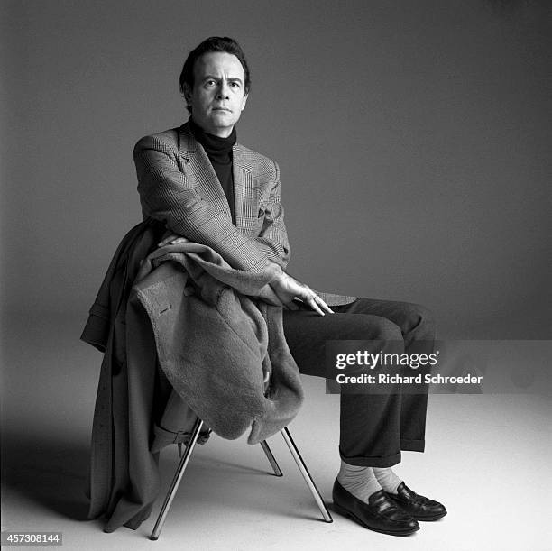 Wrinter Patrick Modiano is photographed for Self Assignment on December 22, 2009 in Paris, France.