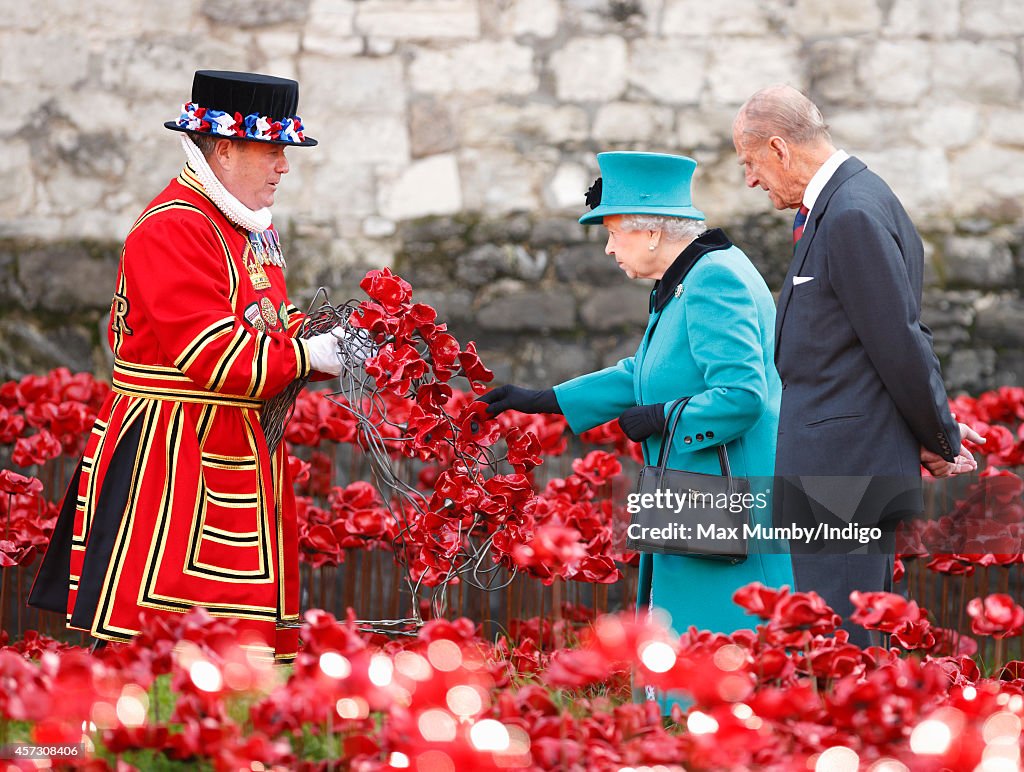 The Queen And Duke Of Edinburgh Visit The Tower Of London