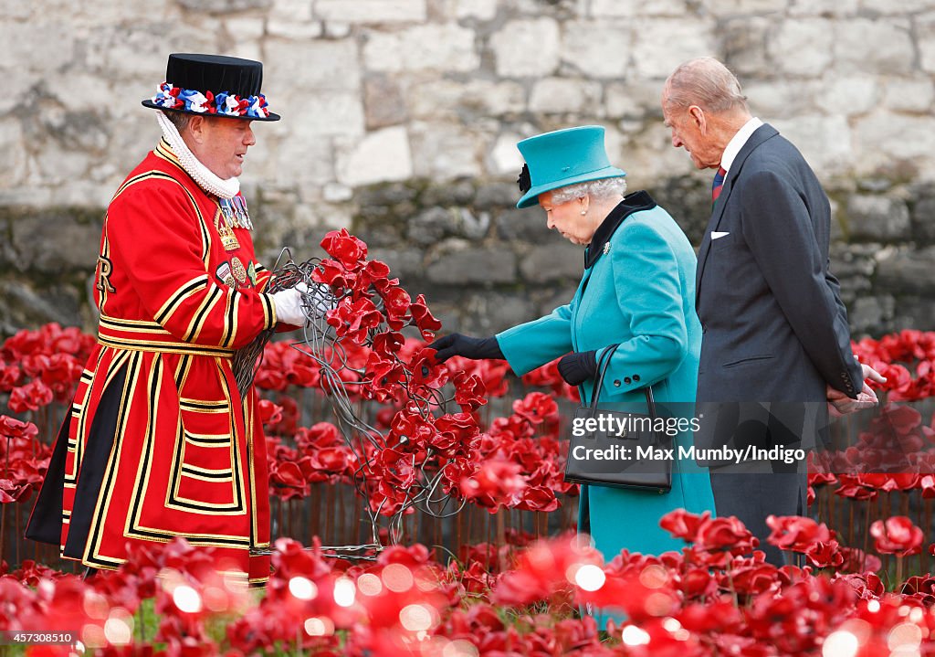 The Queen And Duke Of Edinburgh Visit The Tower Of London