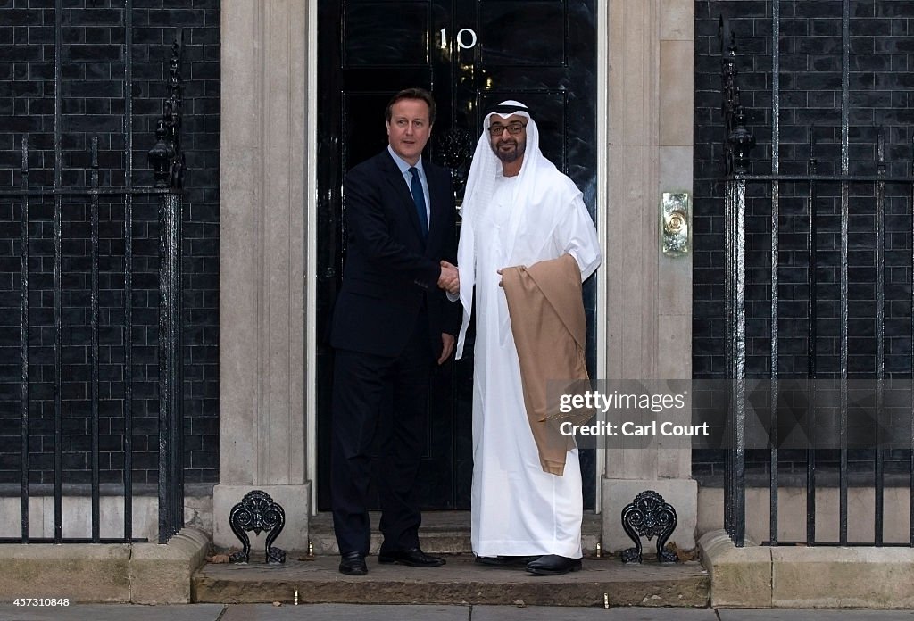 Crown Prince Of Abu Dhabi Arrival At Downing Street
