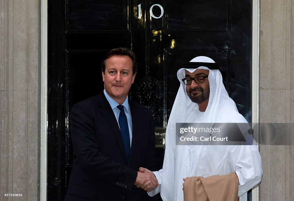 Crown Prince Of Abu Dhabi Arrival At Downing Street