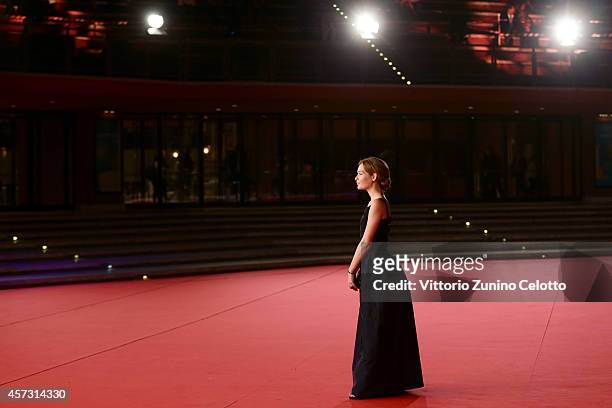 Cristiana Capotondi attends the Rome Film Festival Opening and 'Soap Opera' Red Carpet during the 9th Rome Film Festival at Auditorium Parco Della...