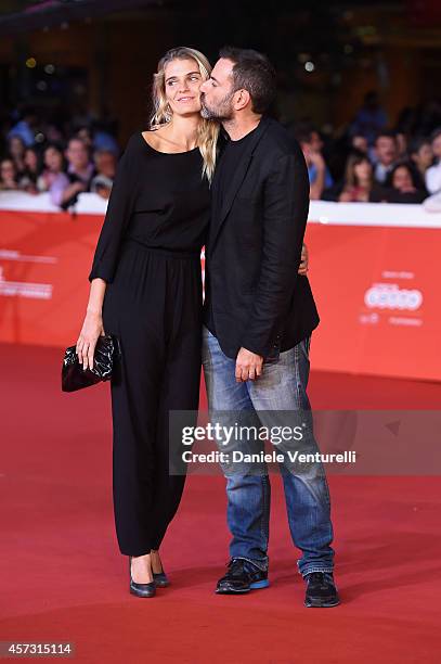 Fausto Brizzi and Claudia Zanella attend the Rome Film Festival Opening and 'Soap Opera' Red Carpet during the 9th Rome Film Festival at Auditorium...