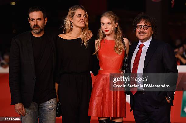 Fausto Brizzi, Claudia Zanella and guests attend the Rome Film Festival Opening and 'Soap Opera' Red Carpet during the 9th Rome Film Festival at...