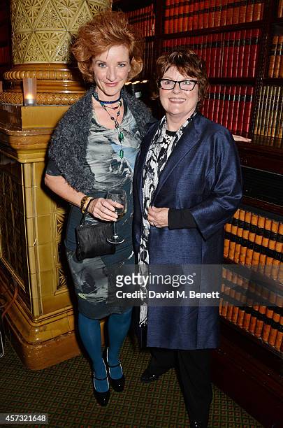 Jane Horrocks and Brenda Blethyn attend an after party celebrating the gala opening night performance of "East Is East", playing at the Trafalgar...