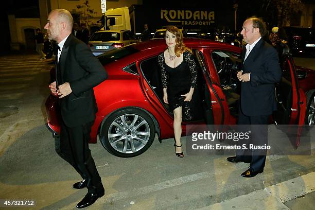 Alessandro Genovesi , Chiara Francini and Alessandro Besentini attend the 'Rome film festival Opening Party' on October 16, 2014 in Rome, Italy.