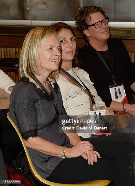 Gina Bellman, Mariella Frostrup and Stephen Hopkins at the newly opened hotel, The Hoxton, Holborn launching with an immersive theatre play, The...