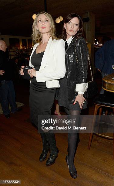 Marysia Trembecka and Ronni Ancona after performing at the newly opened hotel, The Hoxton, Holborn which launched with an immersive theatre play, The...